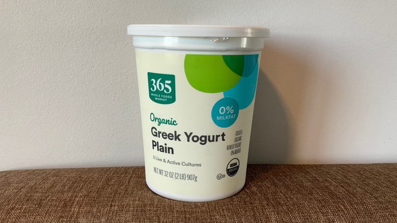 Whole Foods 365 Organic plain Greek yogurt