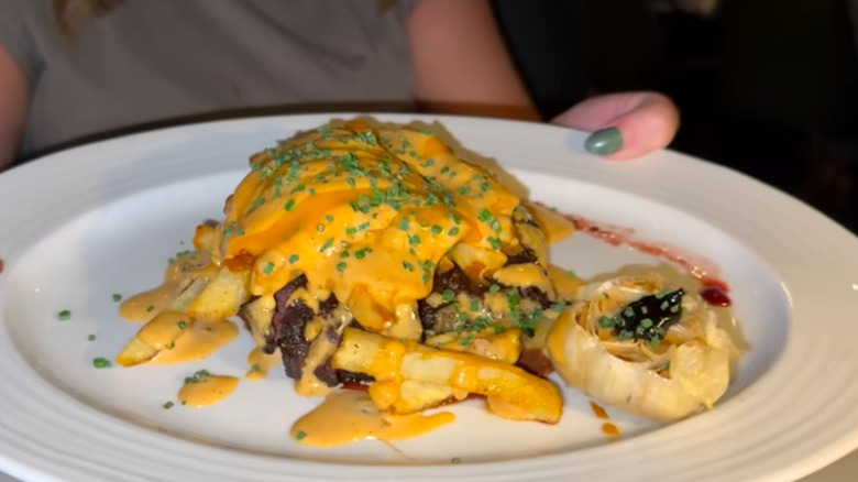 An interior sign for the steakhouse restaurant High Steaks in Las Vegas