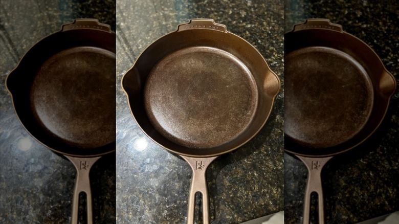 Butter Pat cast iron skillet