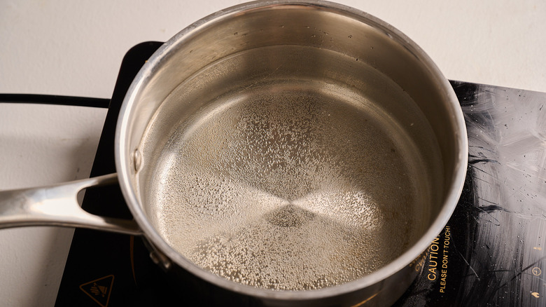 pot of water on a stovetop