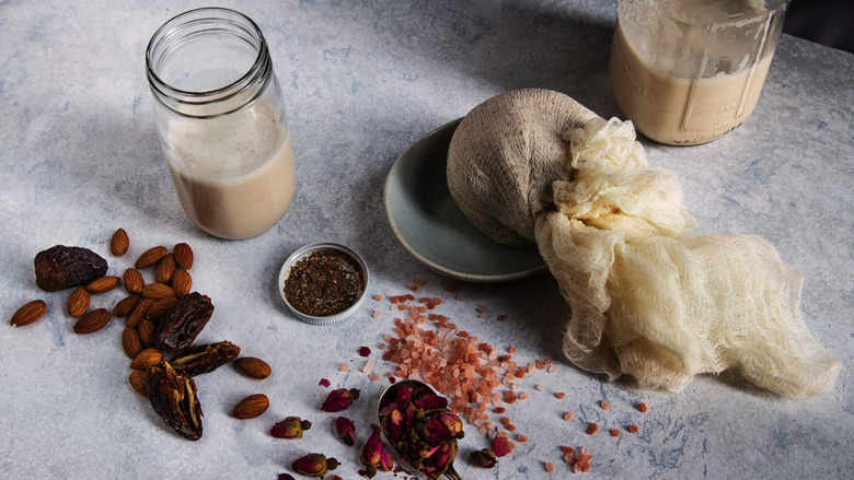 Rose-Cardamom Almond Milk