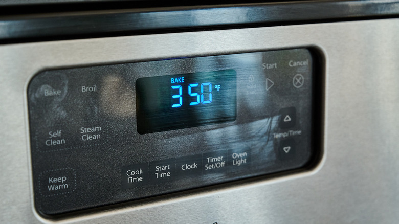 preheating the oven to 350 degrees