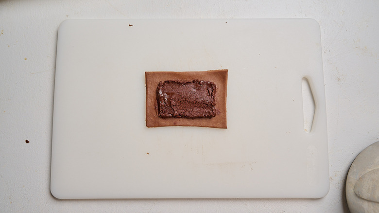 ganache spread across rectangles