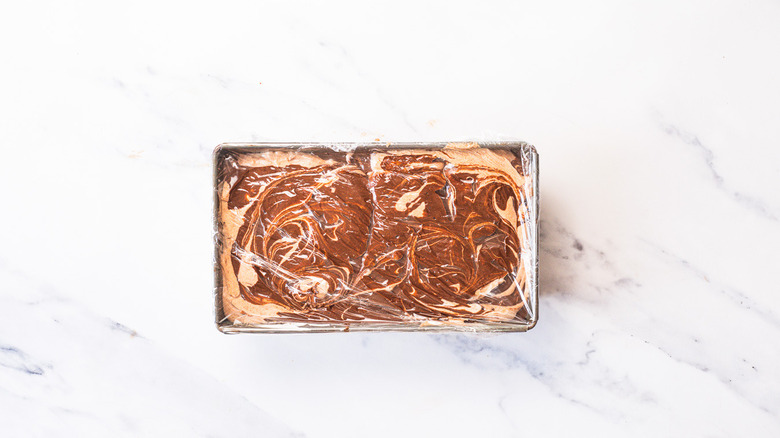 Nutella ice cream in container
