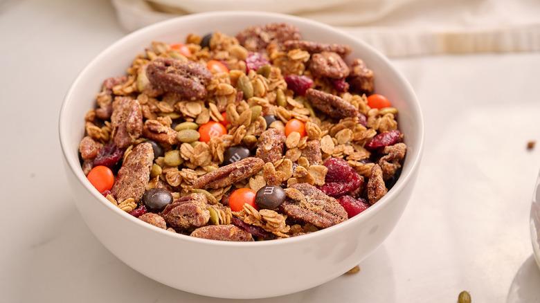 bowl filled with trail mix
