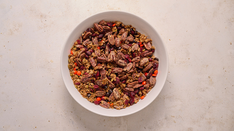 trail mix combined in a bowl