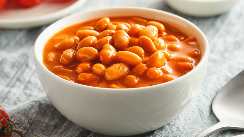 Bowl of baked beans