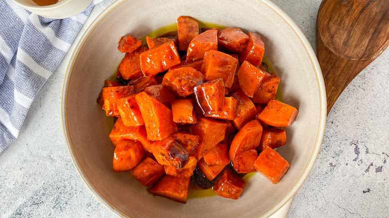 sweet potatoes in a bowl 