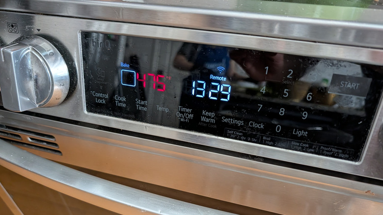 Oven preheated to 475 F.