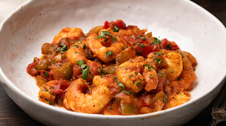 shrimp creole in bowl
