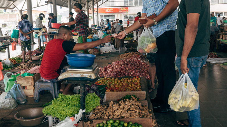 Market in Sri Lanka 