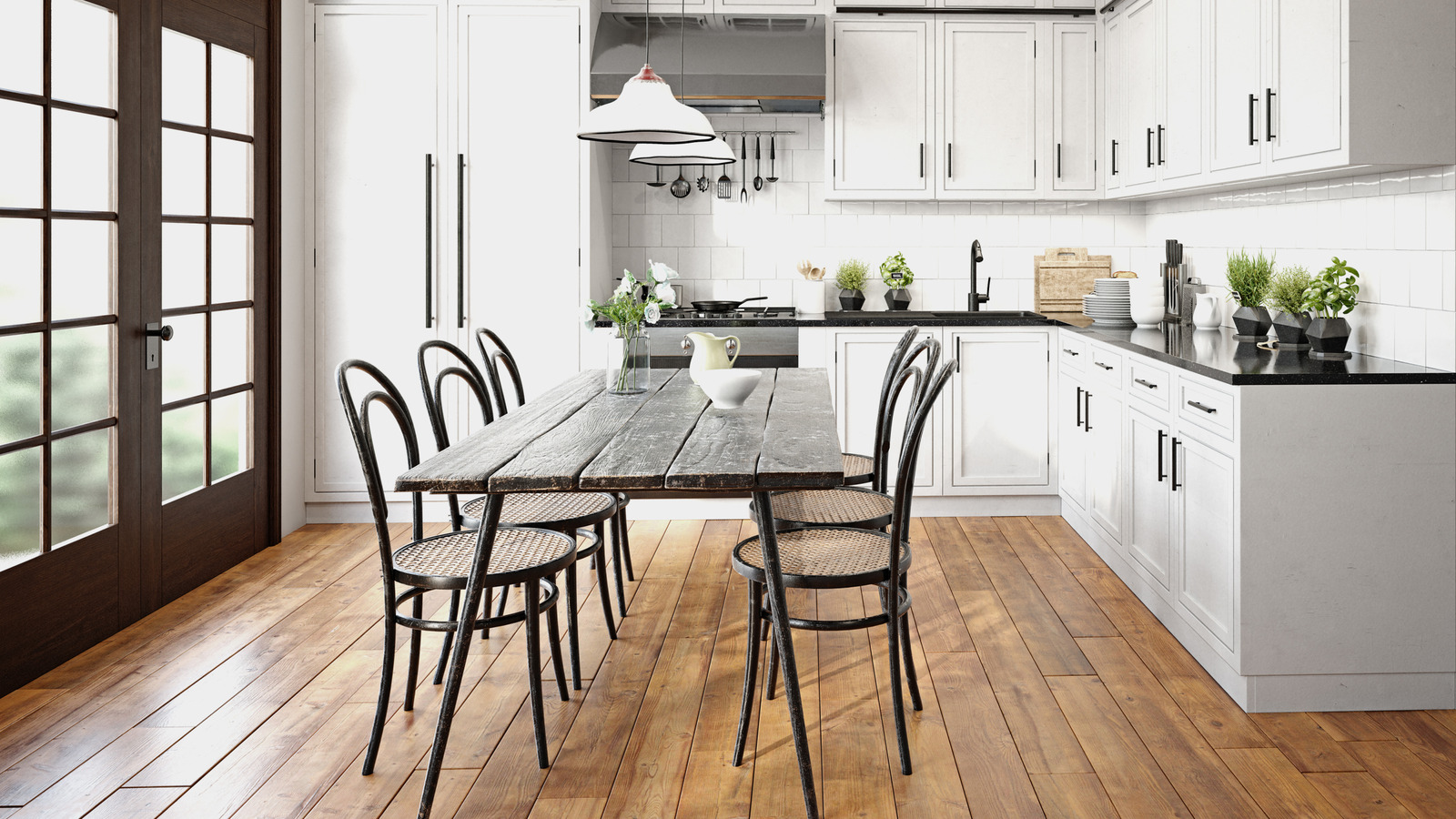 How A Classic Pattern Can Breathe New Life Into Your Kitchen's Wood Floors - Tasting Table