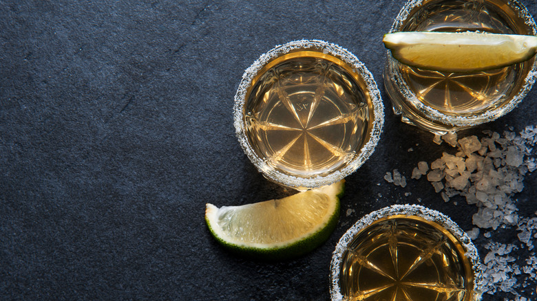 Tequila with lime