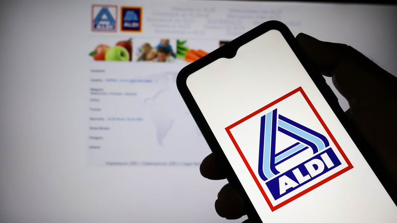 Aldi app on phone