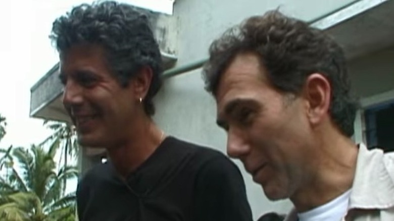 Anthony Bourdain and Philippe Lajaunie n Vietnam on "A Cook's Tour"