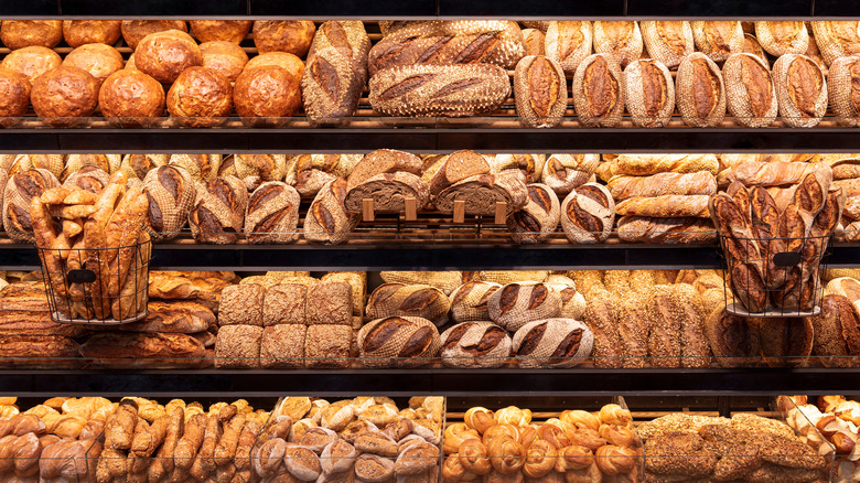 bakery bread display
