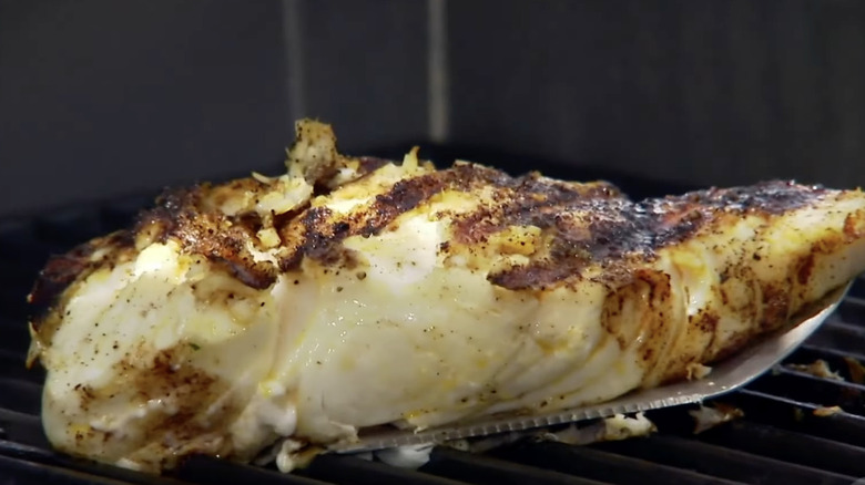 Bobby Flay's grilled halibut