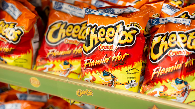 bags of cheetos on shelf