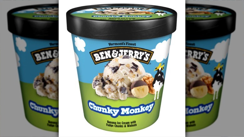 Ben & Jerry's chunky monkey ice cream