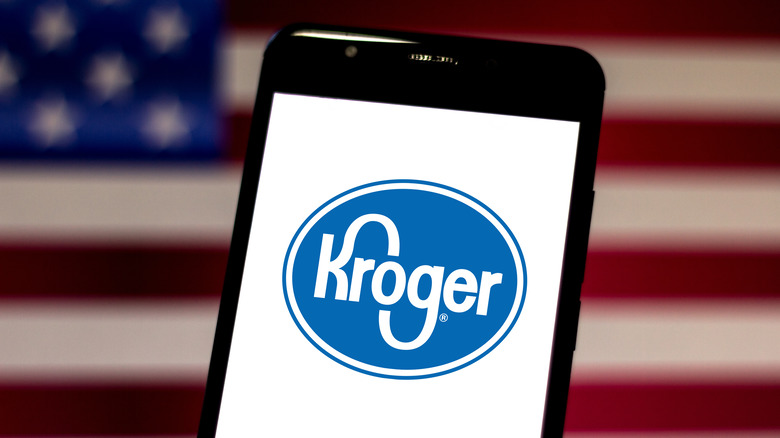 Kroger app on smartphone
