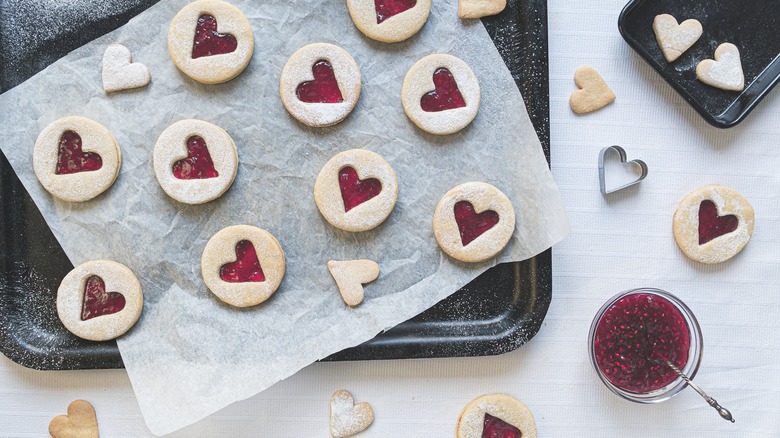 Cookies with jam centers