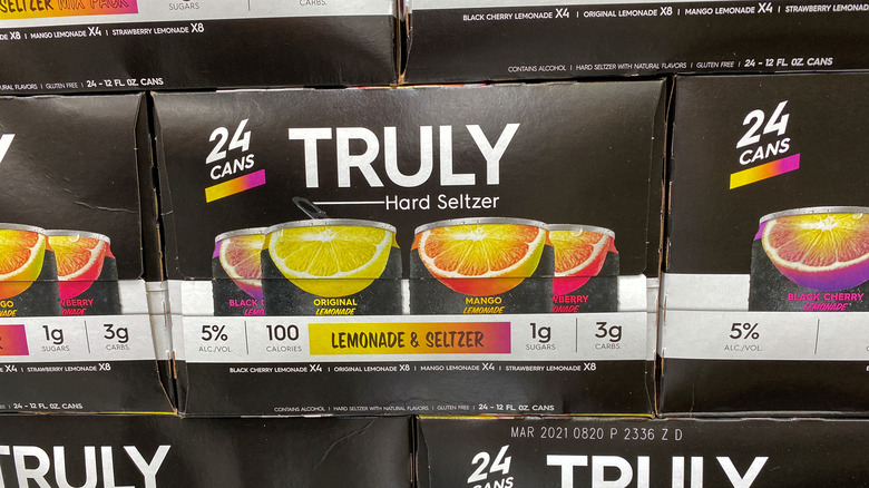 Cases of Truly seltzer