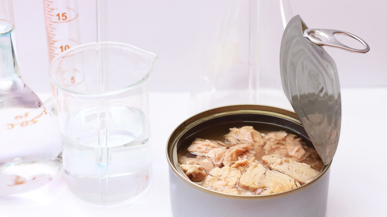Canned tuna tested in a lab