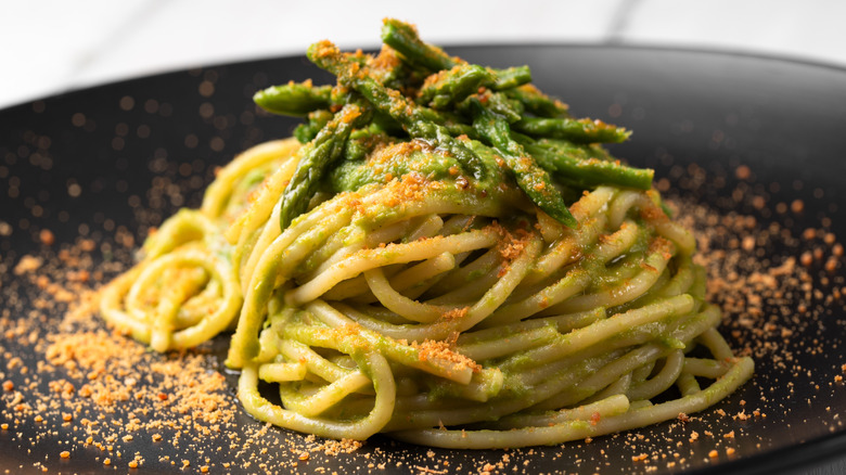 Pasta With Sauce On A Plate