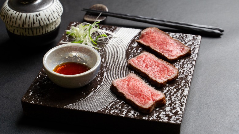 served Japanese steak
