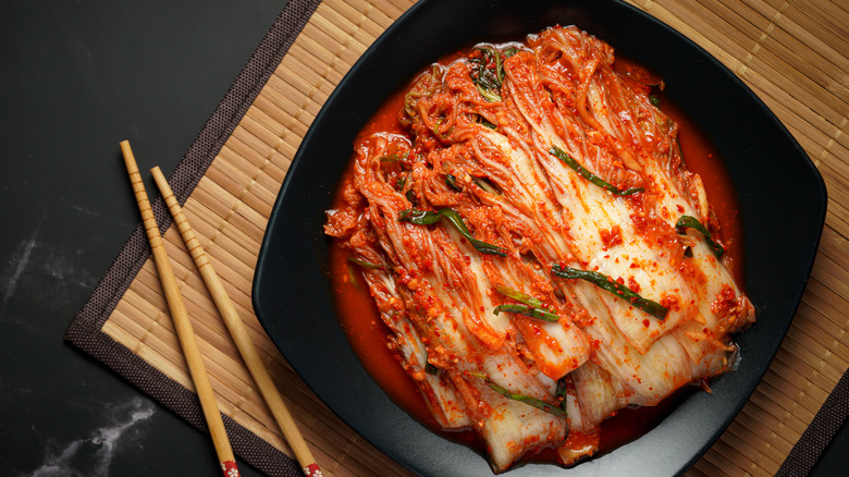 plate of kimchi