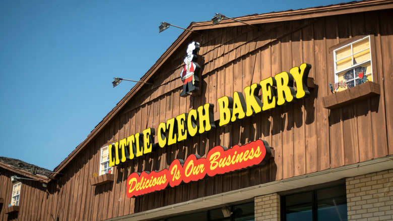facade of the little czech bakery