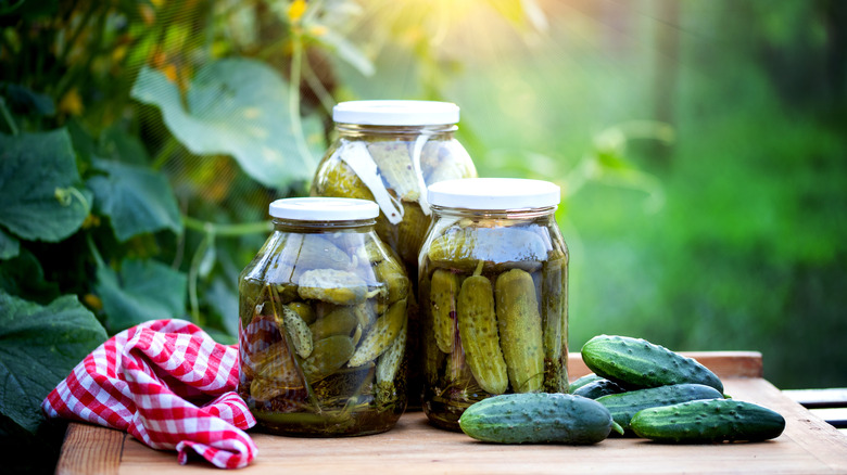 jars of pickles