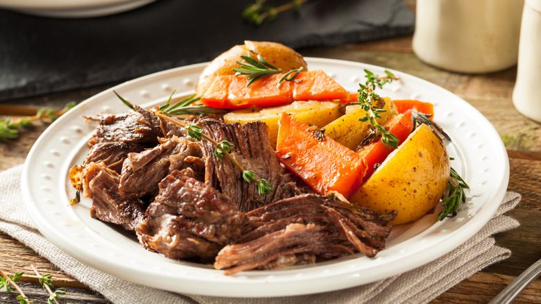 Pot roast with potatoes