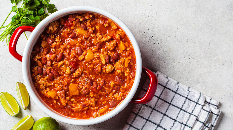 Chili in pot