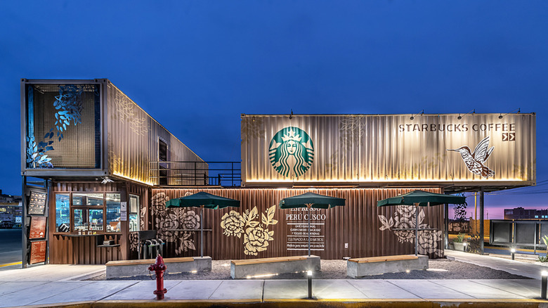 Starbucks Peru shipping-container store 