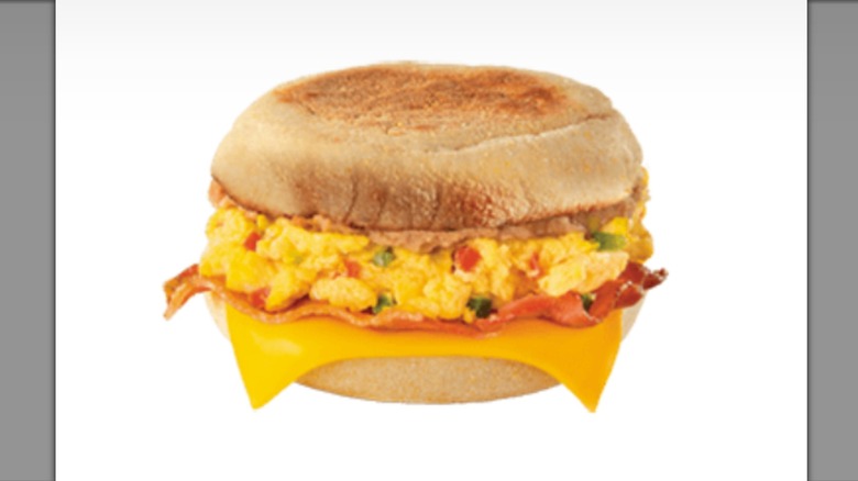 McDonald's McMuffin a la Mexicana on white background