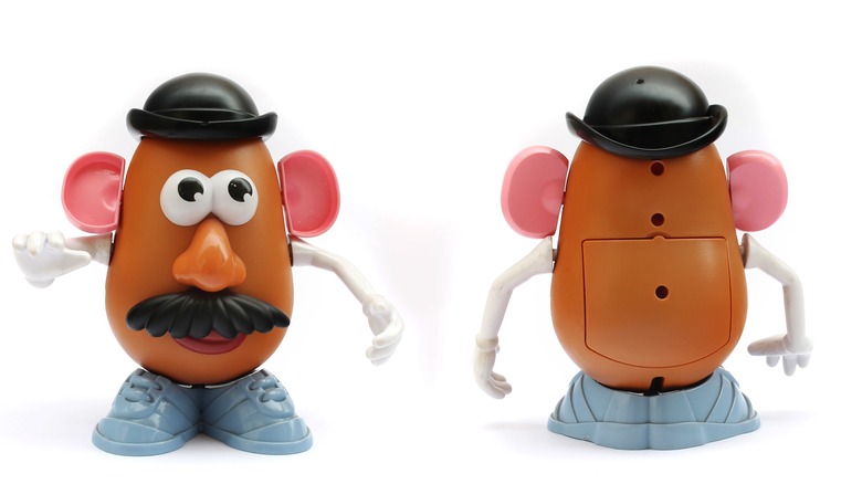 Front and back of Mr. Potato Head