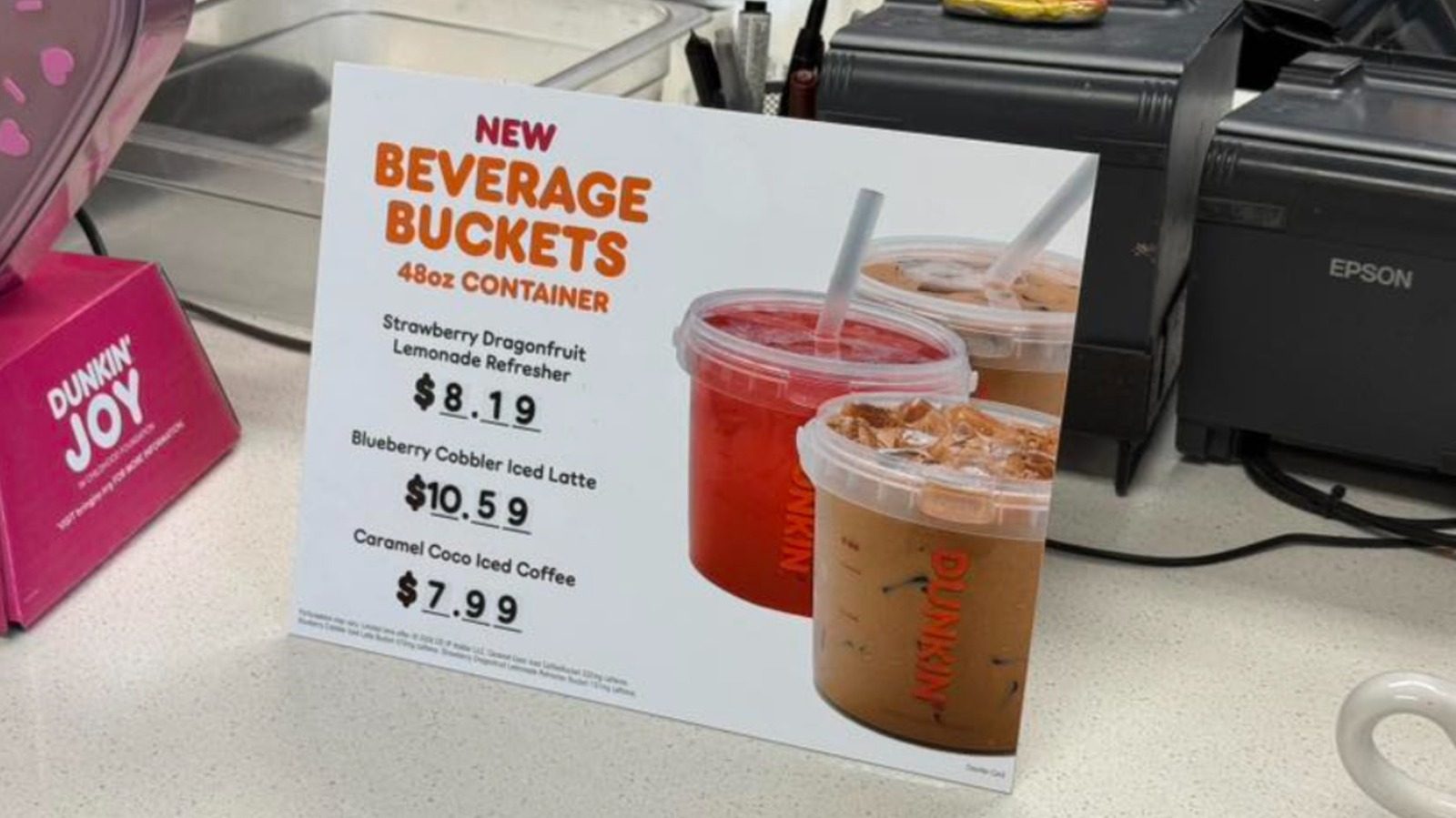 Here's How Much Caffeine Dunkin's 48-Ounce Coffee Bucket Is Packing (In These 2 States Only) - Tasting Table