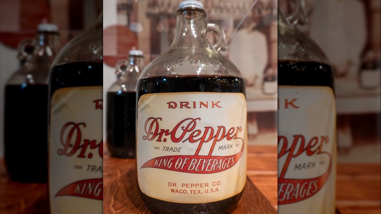 Vintage gallon jug Dr. Pepper