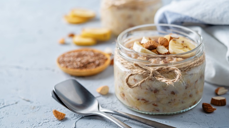 containers of overnight oats