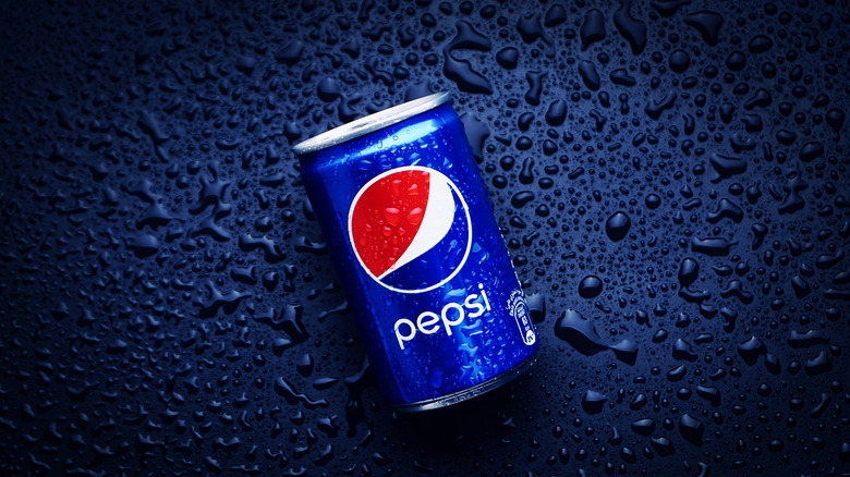 Bottles of Pepsi in plastic soda rings