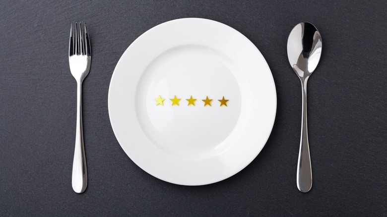 Five stars on a plate