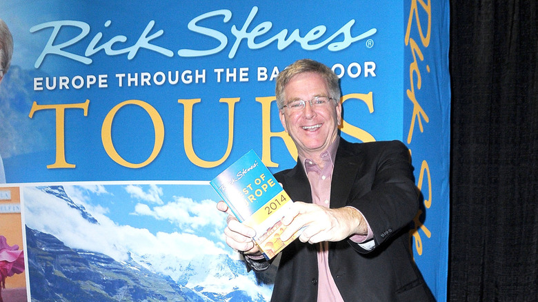 Rick Steves at the launch event of his book
