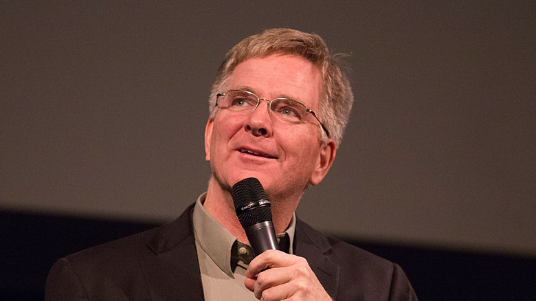 Rick Steves with mic