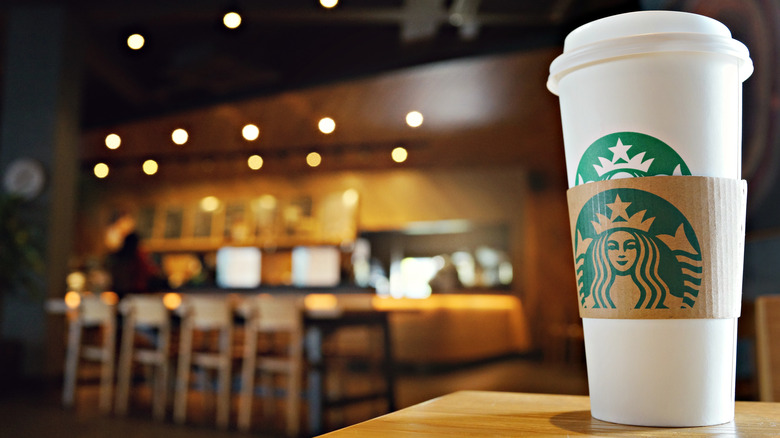 Starbucks to-go cup