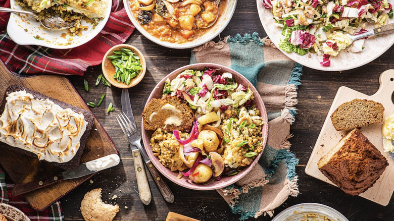 assortment of meals from Clover Food Lab