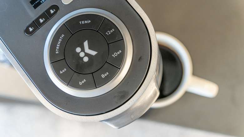Keurig machine top view