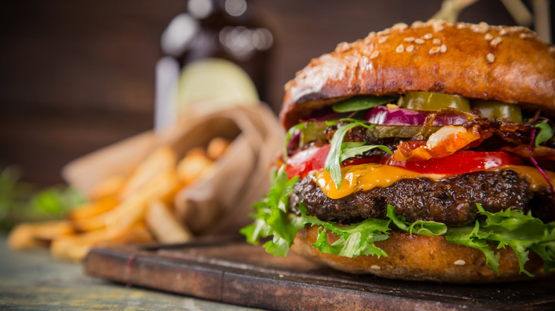 grilled-style burger