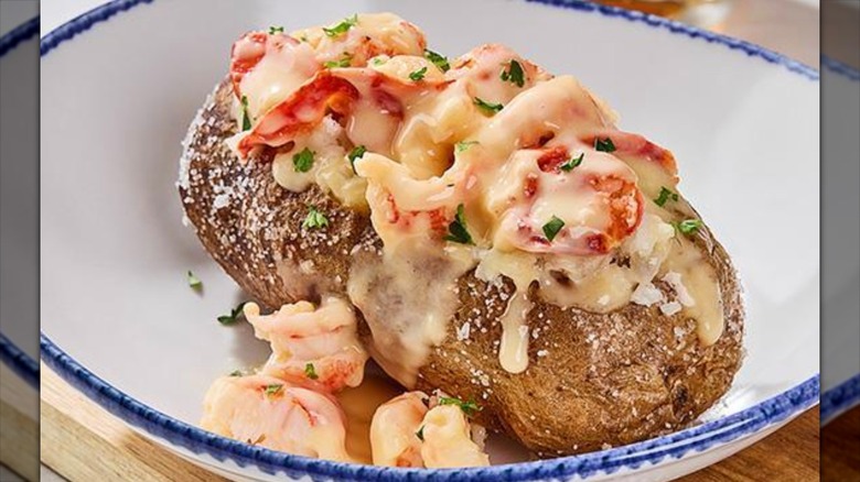 Red Lobster's Creamy Lobster Baked Potato