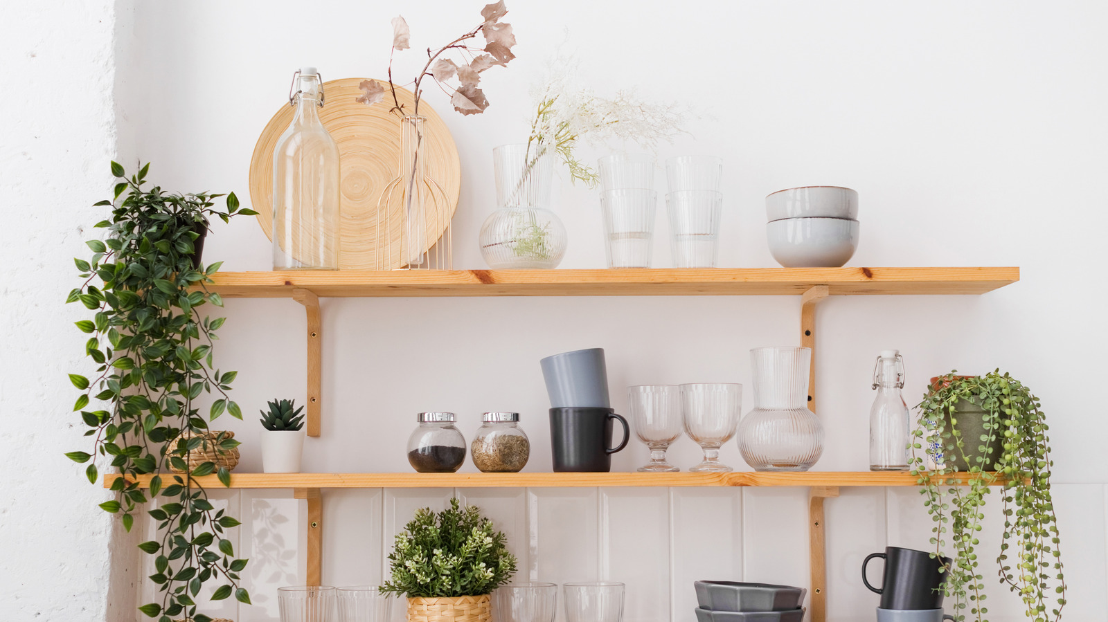 How To Keep Open Shelving Looking Curated, Not Chaotic - Tasting Table
